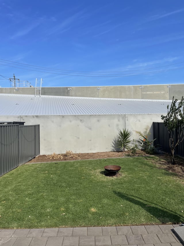 What would be a good use of the back of my garden to hide this wall?
