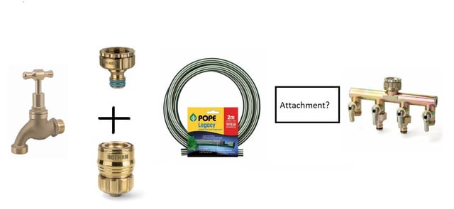 Irrigation – Trying to extend my hose to better fit irrigation attachments underneath