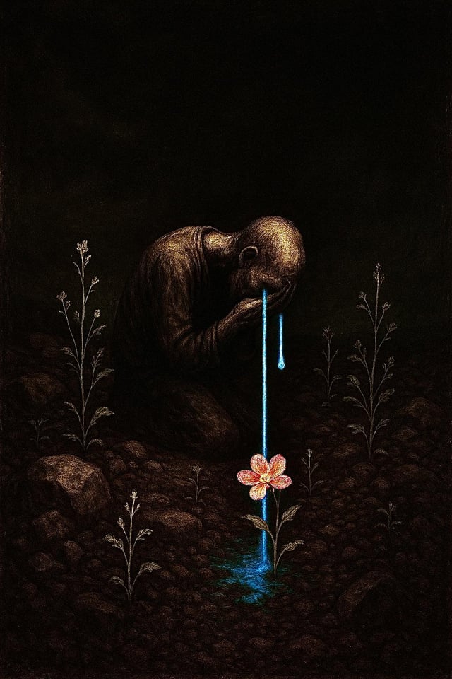 Art Piece & Poem : “Where Sorrow Blooms” Inspired by The Bermuda – Reddit Post