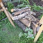 Finally got my little woodland pile next to the pond!