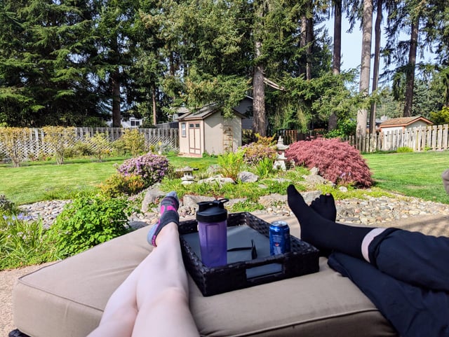 No better place to relax after a long bike ride – Reddit Post