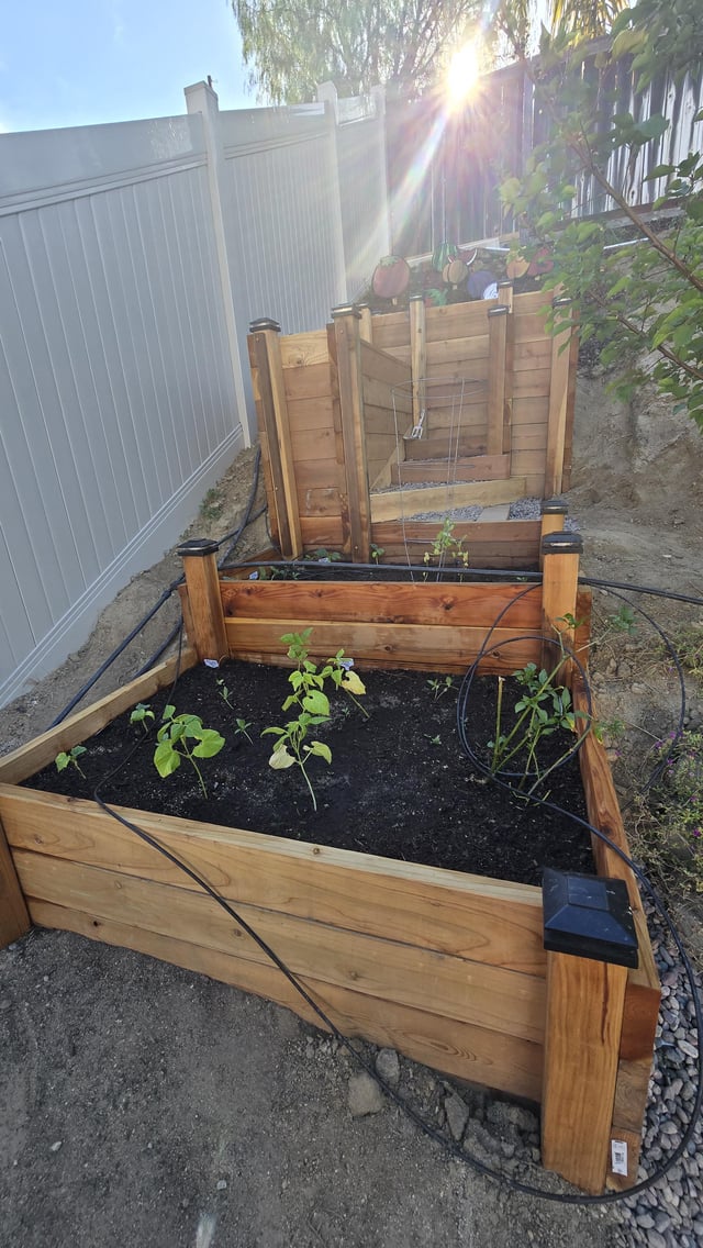 Built a terraced garden for my wife – Reddit Post