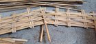 This is how I turned an old bamboo privacy wall into some edging for my flower beds.