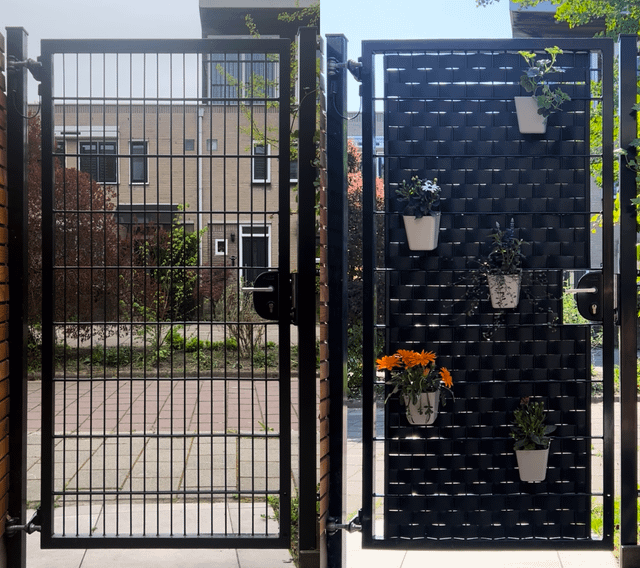 i transformed my backyard gate into a vertical garden and i'm so happy with the results!