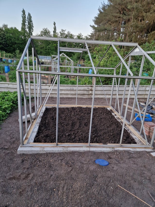 should greenhouse be secured to base?