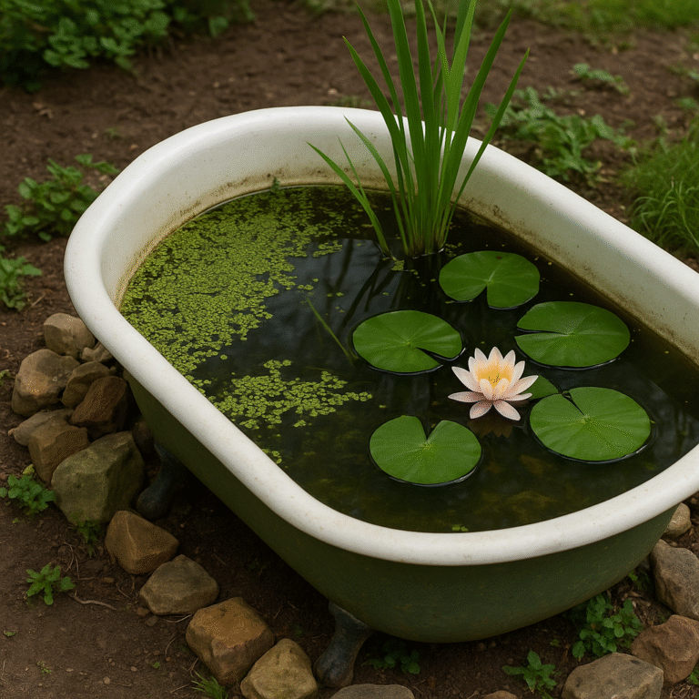 bathtub pond